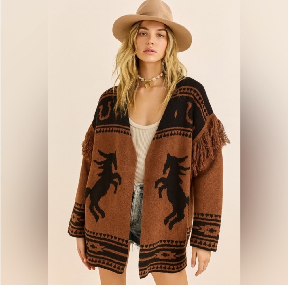 Horse Pattern Women’s Sweater